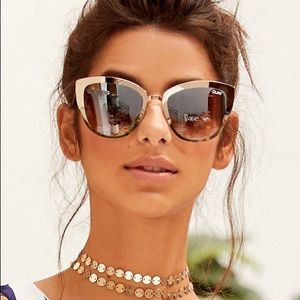 Quay Australia Supergirl Cateye sunglasses in gold